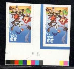 UNITED STATES SC# 3391 VERT. GUTTER PAIR VF/NH