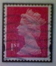 Great Britain, Scott #MH440, 2016, used, Machin, 1st, dark red