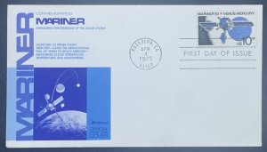 Scott 1557 FDC Mariner 10 Venus/Mercury  Fleetwood Cachet