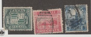Hawaii Scott #80-81-82 Stamp - Used Set - XYZ
