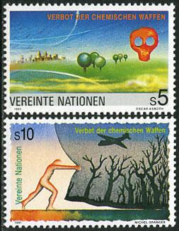 UN-Vienna 119-20 MNH  - Chemical Weapons