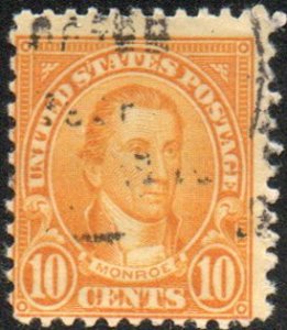 United States 642 - Used - 10c James Monroe (1927) (1)