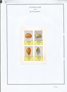 EYNHALLOW -1981 - Sea Shells - Sheets - Mint Light Hinged -Private Issue