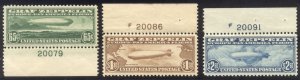 U.S. #C13-15 Mint PNS - 1933 Graf Zeppelin Set