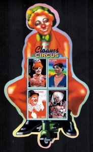 Sierra Leone MNH S/S Circus Clown 4 Stamps