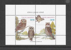 BIRDS - TURKEY #2703 OWLS  MNH