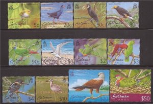 Solomon Islands - 2001 Birds, Lorikeet, Parrot - 12 Stamp Set - Scott #903-13A