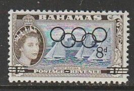 1964 Bahamas - Sc 202 - MH VF - 1 single - Olympic rings overprint