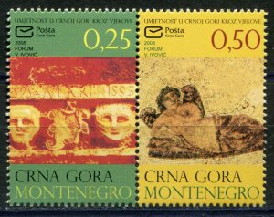 085 MONTENEGRO 2008 - Art - MNH Set