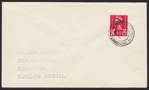 GB SCOTLAND 1971 cover TOBERONOCHY OBAN / ARGYLL cds.......................67861