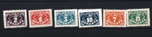 RUSSIA/USSR 1925 SET OF 6 STAMPS MLH