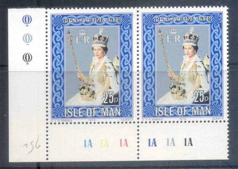 Isle of Man 1978 QEII Coronation 25th Anniv.pr MUH