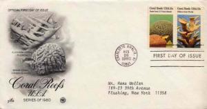 United States, First Day Cover, Marine Life