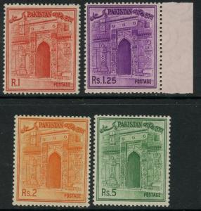 PAKISTAN Sc#200-203 1963-65 Watermarked High Values Complete OG Mint NH