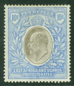 SG 14a East Africa & Uganda 1903-04. 10/- grey & ultramarine, chalky paper...