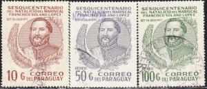 Paraguay #1752-1754 Used