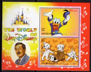 Afghanistan 2007 THE WORLD OF WALT DISNEY/DONALD DUCK Souvenir Sheet MNH