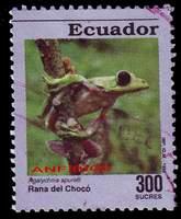 Ecuador Mi#2226 Used Frogs, Animals, Agalychnis spurelli