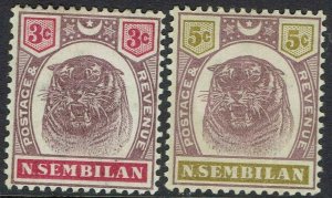 NEGRI SEMBILAN 1895 TIGER 3C AND 5C