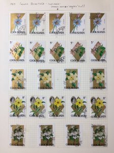 Cool Islands 1937/74 M&U Incl. Sheets Flowers Religion (Apx 150+) UK372