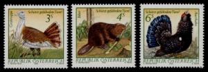 Austria 1221-3 MNH Endangered Species, Birds, Beaver