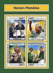 2017 Djibouti Mnh Nelson Mandela. Michel: 1911-1914  |  Scott Code: 1268