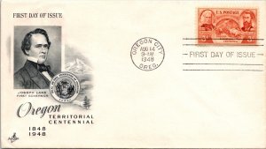 FDC 1948 SC #964 Artcraft Cachet - Oregon City, Oreg - Single - J1600