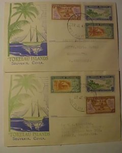 TOKELAU ISLANDS FDC 1948 FAKAONO, NUKUNONO,CACHETED