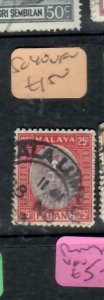 MALAYA PAHANG (P1507B)  SULTAN  25C  SG 40 SEE DESCRIPTION VFU 