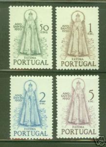 PORTUGAL Scott 717-20 MH* Madonna of Fatima CV $111.15