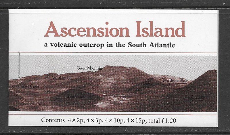 Ascension 282a cpl booklet MNH, f-vf, see desc. 2020 CV$ 16.00