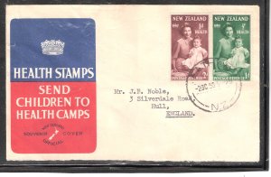 New Zealand Scott # b36-b37 First Day Cover 1950