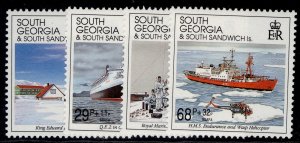 SOUTH GEORGIA & SOUTH SANDWICH ISLANDS QEII SG218-221, 1992 liberation, NH MINT.