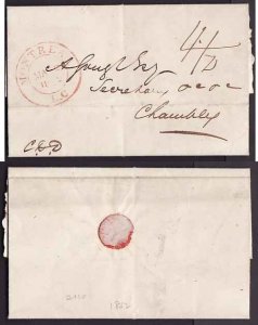 Canada-covers #11026 - Stampless folded letter , rated 4 & 1/2 [black - collec