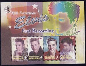 MICRONESIA Sc 607-8 NH 2MINISHEETS OF 2004 - ELVIS PRESLEY - (JO23)