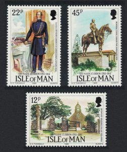 Isle of Man Lieutenant General Sir Mark Cubbon 3v 1985 MNH SC#291-293