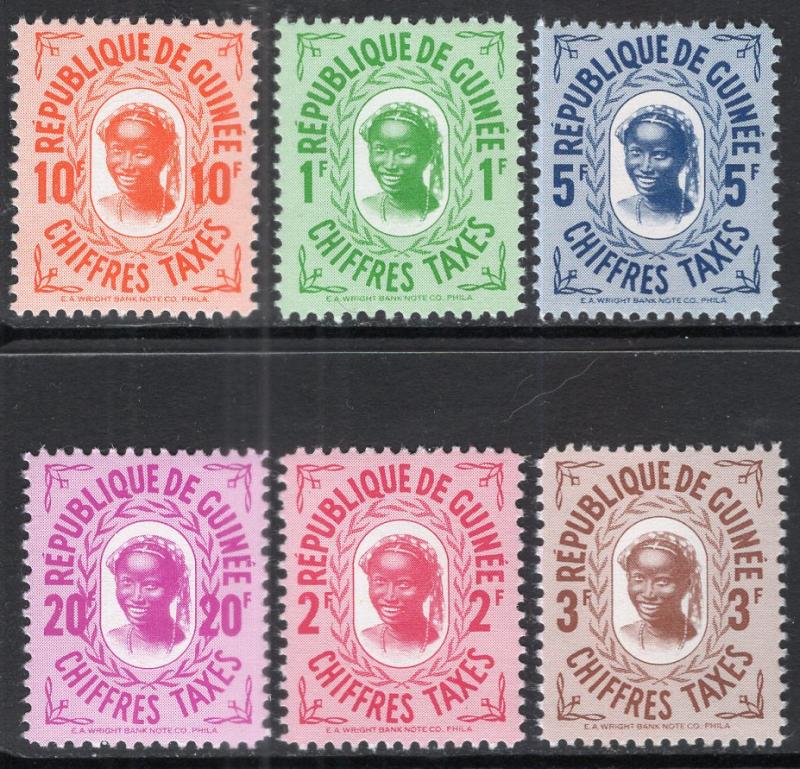 Guinea J36-J41 MNH VF