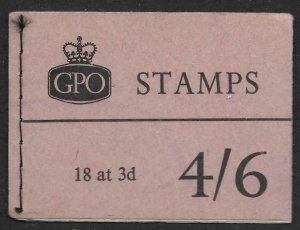 L21 4/6 Aug 1960 Wilding Stampless!!! AVC GPO Avert booklet -  complete 