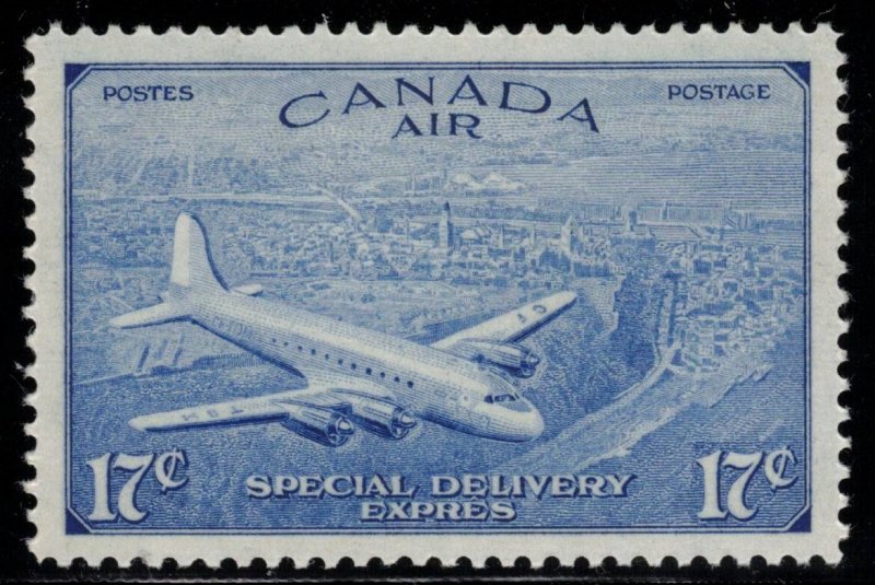 CANADA 1946 17c Airmail Special Delivery; Scott CE3; MNH
