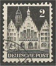 GERMANY, 1948, used 2pf, Frankfurt Scott 634