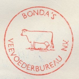 Meter cover Netherlands 1962 Cow - Cattle