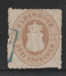 German States - Oldenburg #20 Stamp - Used Single - MSO
