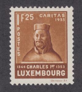 Luxembourg Sc B71 MNH. 1935 1f25 King Charles I, VF