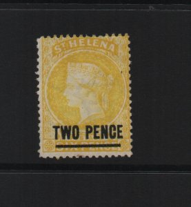 St Helena 1894 SG39 - 14 perf, CA watermark - m/mint