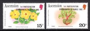 Ascension 321-322 Flowers MNH VF