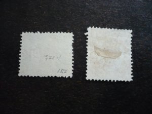 Stamps - Queensland - Scott# 112-113 - Used Part Set of 2 Stamps