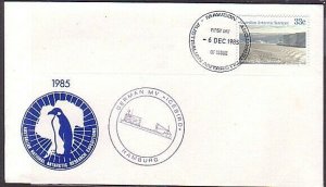 AUSTRALIA ANTARCTIC 1985 cover - Mawson Base  - ship cachet................35464