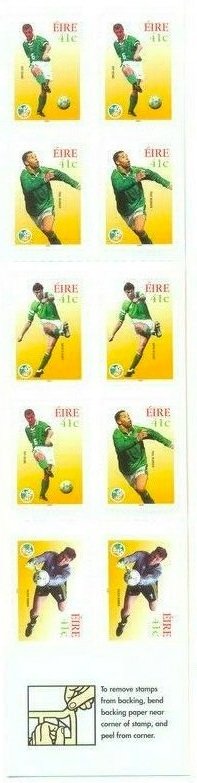 Ireland 2002 MNH Booklet Stamps Scott 1415a Sport Soccer Football Korea Japan