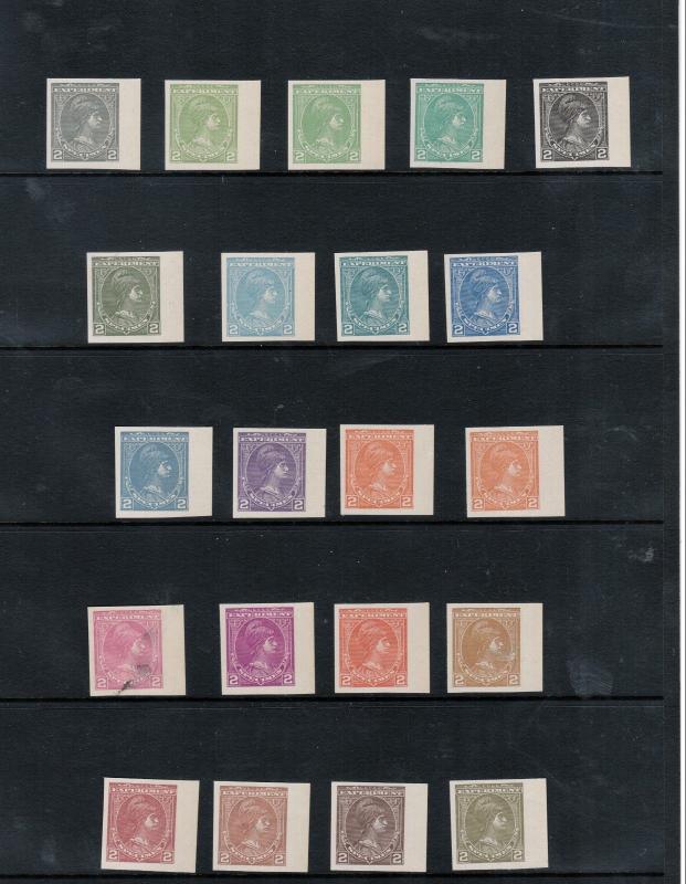 Canada 1955 Circa Extra Fine Mint Marianne Liberty 21 Experimental Specimens