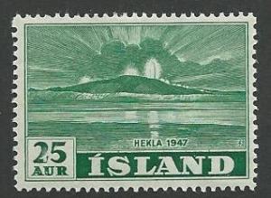 Iceland  Scott 247  Mint   Mountain